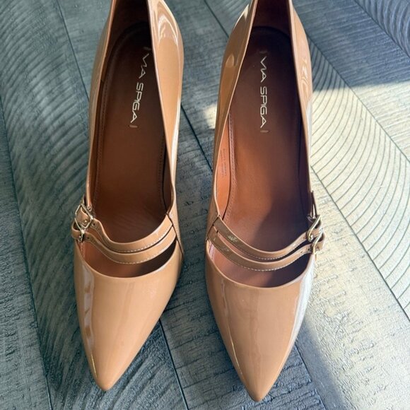 Via Spiga Patent Leather Mary Jane Pumps - Picture 2 of 9